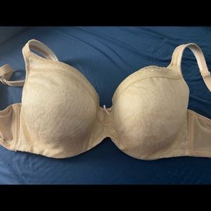 Cacique beige balconnette bra 40D